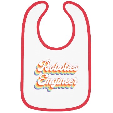 Discover Robot Robotics Engineer Retro Bibs