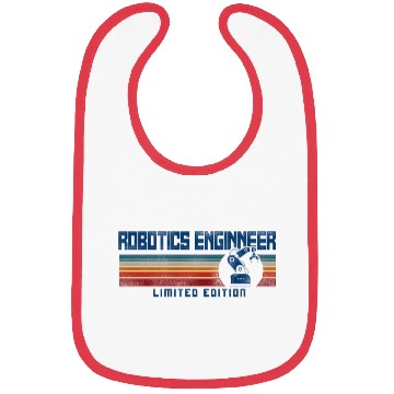 Discover Robot Robotics Engineer Retro Bibs