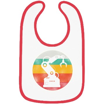 Discover Robot Robotics Engineer Retro Bibs