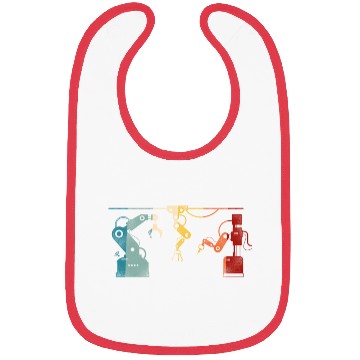 Discover Robot Robotics Engineer Retro Bibs