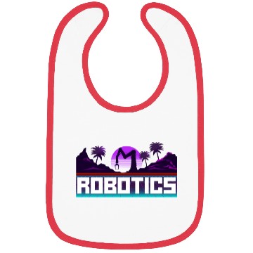 Discover Robot Robotics Engineer Retro Bibs