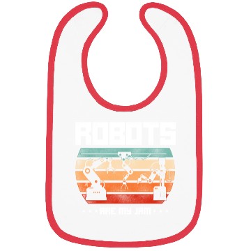 Discover Robot Robotics Engineer Retro Bibs