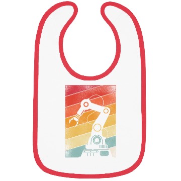 Discover Robot Robotics Engineer Retro Bibs