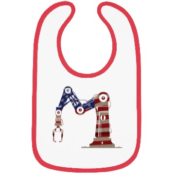 Discover Robot Robotics Engineer American Bibs