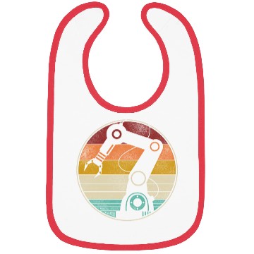 Discover Robot Robotics Engineer Retro Bibs