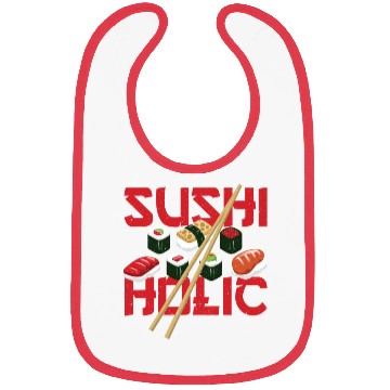 Discover Sushiholic Sushi Rolls Rice and Fish Bibs