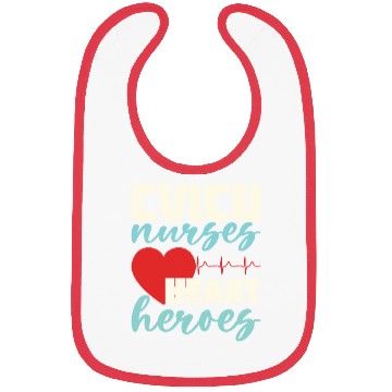 Discover CVICU Nurses Heart Heroes Bibs