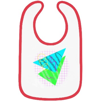 Discover 90's Neon Shapes Bibs