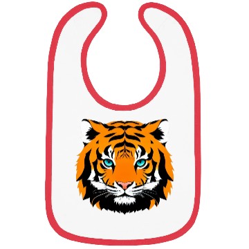 Discover Funny and Cute Comic Tiger Cartoon Bibs