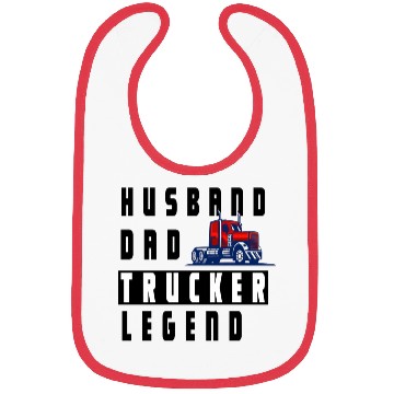 Discover Husband Dad Trucker Legend Bibs