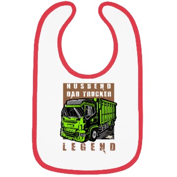 Discover Husband Dad Trucker Legend Bibs
