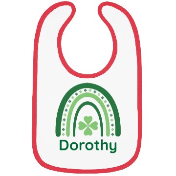 Discover Dorothy Clover Charm Boho Rainbow Bibs