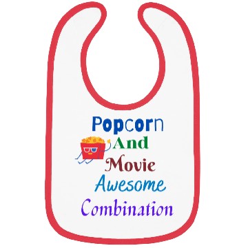 Discover Popcorn And Movie Awesome Combination Bibs