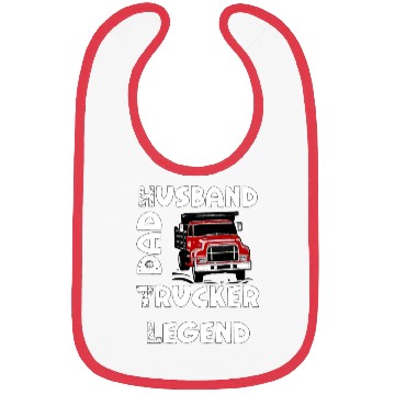 Discover Husband Dad Trucker Legend Bibs