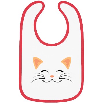 Discover Floating Cat Face Bibs
