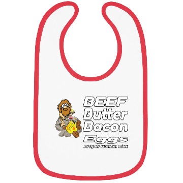 Discover Beef,Butter,Bacon & Eggs Hardcore Carnivore Bibs