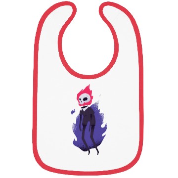 Discover Creepy skull face burning Creepy skull face burnin Bibs