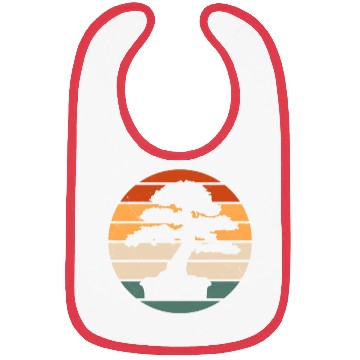 Discover Retro Bonsai Tree Design Bibs