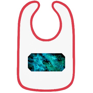 Discover Bright 3D AZURE GREEN NEBULA Bibs