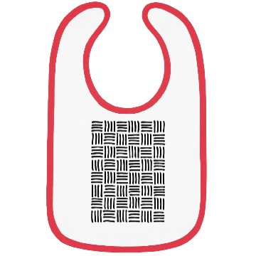 Discover Vertical and Horizontal Lines Pattern. Line Art Bibs
