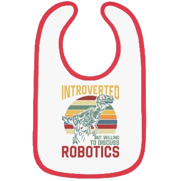 Discover Robot Robotics Engineer Retro Bibs