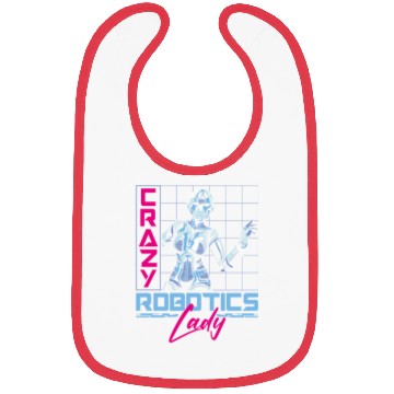Discover Robot Robotics Engineer Female Bibs