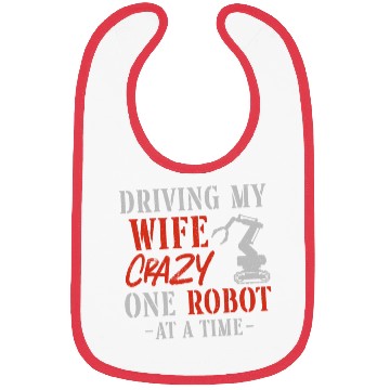 Discover Robot Robotics Engineer Wife Bibs