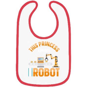 Discover Robot Robotics Engineer Female Bibs