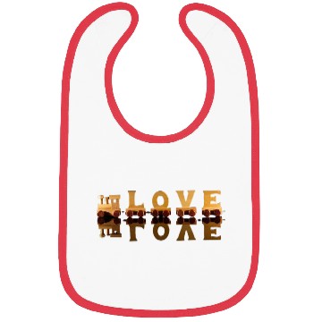Discover Wooden Love Train Bibs