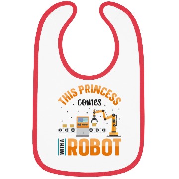 Discover Robot Robotics Engineer Female Bibs