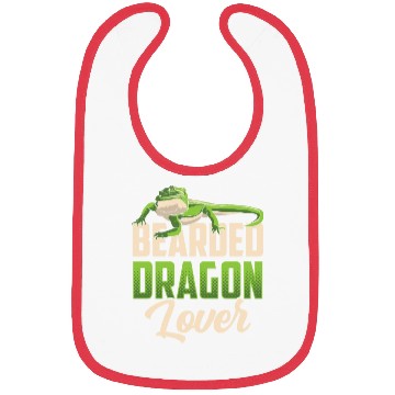 Discover Bearded Dragon Lover Pet Animal Reptile Bibs