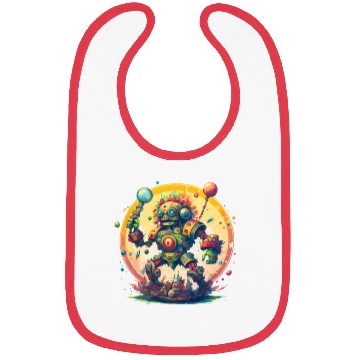 Discover Inca,Maya robot warrior Bibs