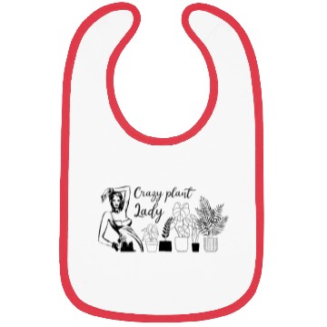 Discover Crasy plant lady Bibs