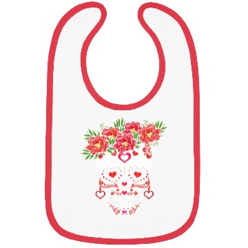 Discover Valentines Sugar Bone Muertos Day Halloween Bibs