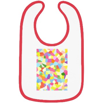Discover Bright Colored Crystals. Crystal Pattern Bibs
