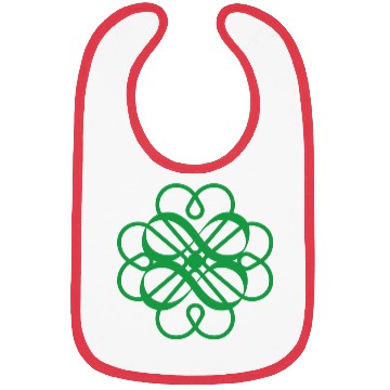 Discover 4 Heart Clover Double Infinity Lucky Symbol Bibs