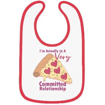 Discover Anti-Valentines Very Committed Pizza Relationship Bibs