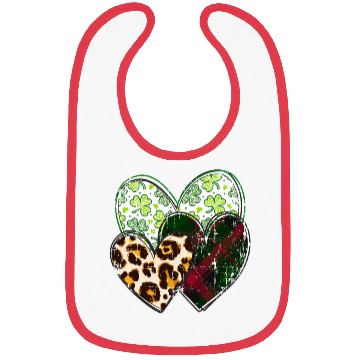 Discover St Patrick’s day, Shamrock, Clover Distressed Bibs