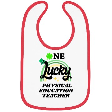Discover Physical education teacher, St Patrick's Day Gift Bibs