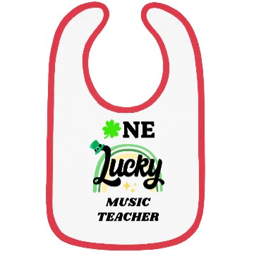 Discover Music Teacher, St Patrick's Day Gift Bibs