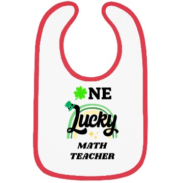 Discover Math Teacher, St Patrick's Day Gift Bibs