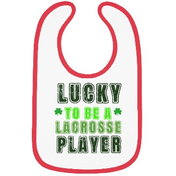 Discover Lucky Lacrosse Player, St Patrick's Day Gift Bibs