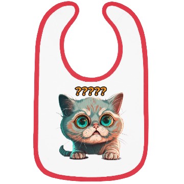 Discover funny cat surprised Bibs