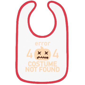 Discover Error 404 Costume Not Found Low Budget Halloween P Bibs