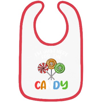 Discover I'm Just Here For The Candy Lollipop Halloween Cos Bibs