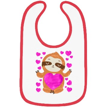 Discover Couple love you my sloth Valentine's Day Bibs