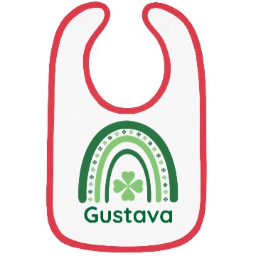 Discover Gustava Clover Charm Boho Rainbow Bibs
