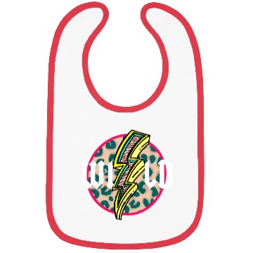 Discover Wild Lightning Leopard Circle Bibs
