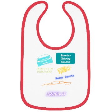 Discover Car racing team design Bibs