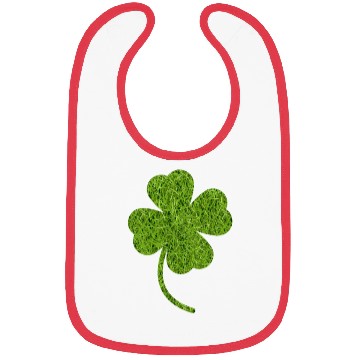 Discover Shamrock Grass Print Bibs